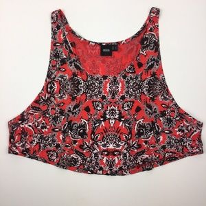 ASOS Pink Floral Crop Top